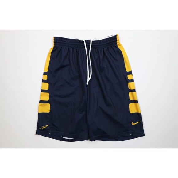 Nike Mens Size Medium Game Worn University of Toledo Basketball Shorts Blue